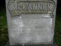 McCannon, James, Sarah (McKune) and Hannah (Drake)